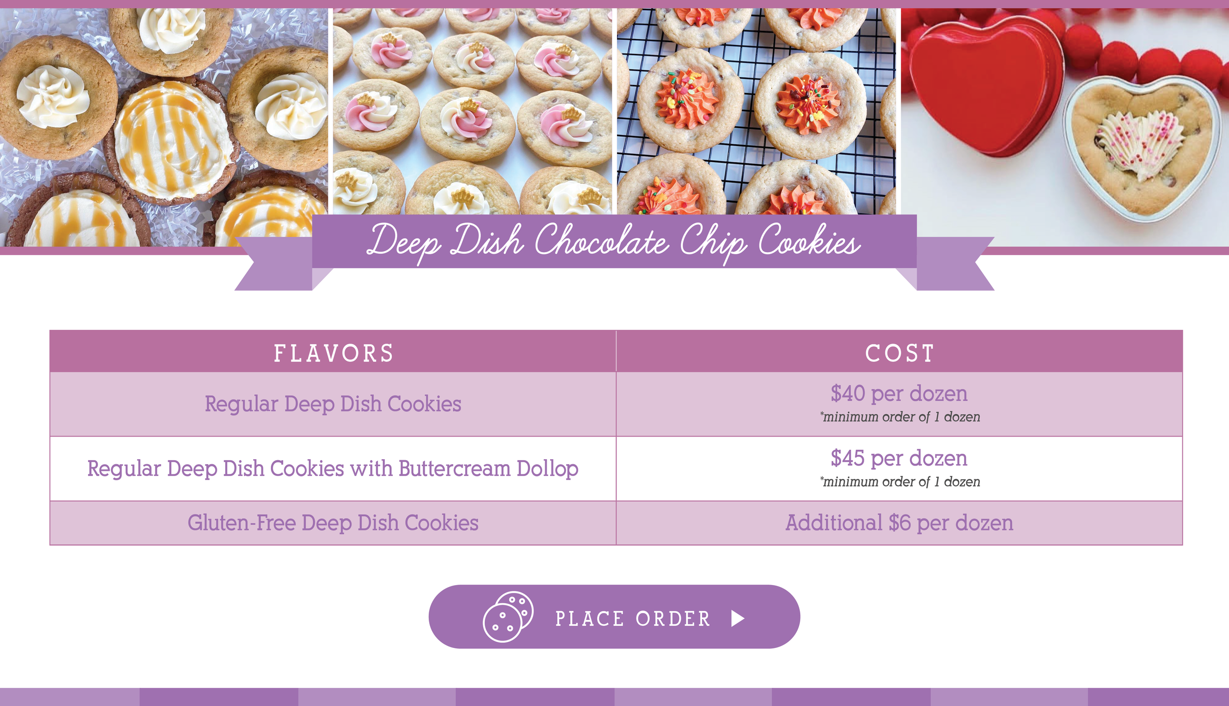 Deep Dish Chocolate Chip Cookies price list